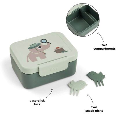 Done by Deer Snackbox Tiny Trail gruen Done by Deer Snackbox Tiny Trail gruen
