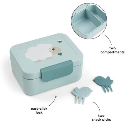 Done by Deer Snackbox Tiny Trail blau Done by Deer Snackbox Tiny Trail blau