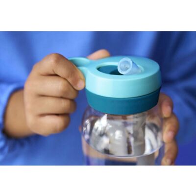 Mepal Trinkflasche mit Strohhalm 450ml lila Mepal Trinkflasche mit Strohhalm 450ml lila