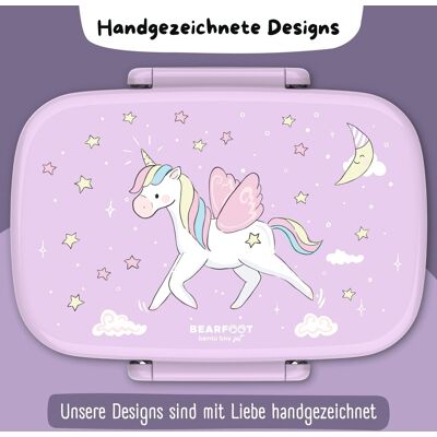 Bearfoot Set - Brotdose mit Gabel und Löffel rosa Bearfoot Set - Brotdose mit Gabel und Löffel rosa