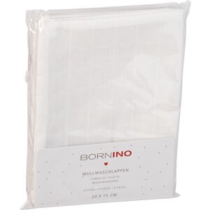 Bornino 8er-Pack Mullwaschlappen 15x20 cm weiss Bornino 8er-Pack Mullwaschlappen 15x20 cm weiss