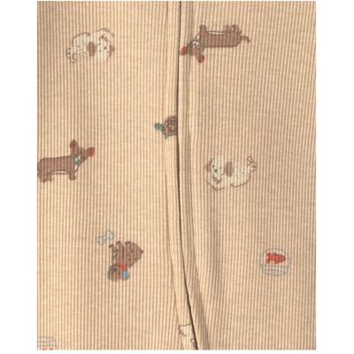 Carter's Schlafoverall mit Fuß Hunde beige braun Carter's Schlafoverall mit Fuß Hunde beige braun