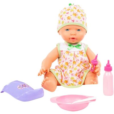 POLESIE Puppe Fröhliches Baby 35cm mit Schnuller & Fütterset mehrfarbig POLESIE Puppe Fröhliches Baby 35cm mit Schnuller & Fütterset mehrfarbig