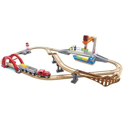 Hape Bahn- und Seefracht Set mehrfarbig Hape Bahn- und Seefracht Set mehrfarbig