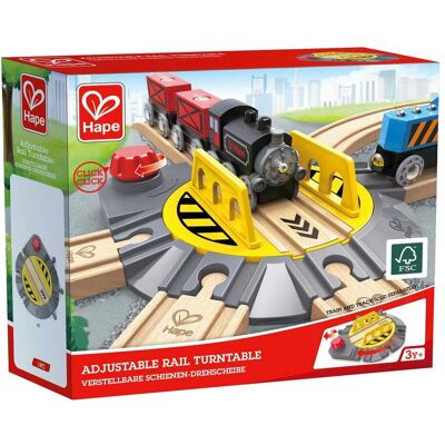 Hape Verstellbare Schienen-Drehscheibe grau Hape Verstellbare Schienen-Drehscheibe grau