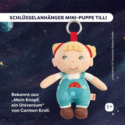HABA Schlüsselanhänger Mini-Puppe Tilli mehrfarbig HABA Schlüsselanhänger Mini-Puppe Tilli mehrfarbig