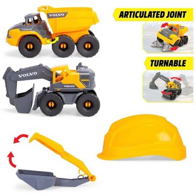 Dickie Toys Baustellen-Set Volvo Construction Playset gelb Dickie Toys Baustellen-Set Volvo Construction Playset gelb