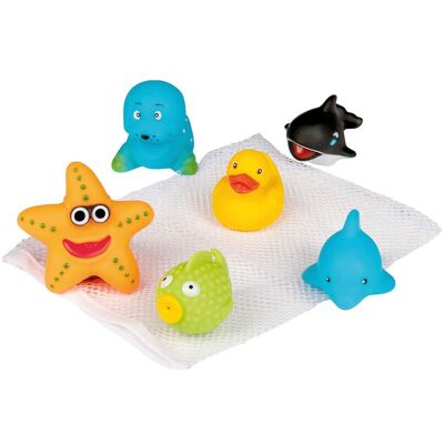 happy people Badespielzeug Kleine Badefreunde, 7-teilig mehrfarbig happy people Badespielzeug Kleine Badefreunde, 7-teilig mehrfarbig