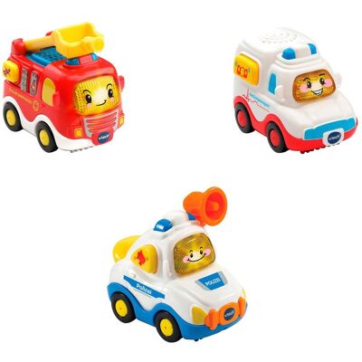 Vtech 3er Set Einsatzfahrzeuge (Feuerwehrauto, Rettungswagen, Polizeiauto) mehrfarbig Vtech 3er Set Einsatzfahrzeuge (Feuerwehrauto, Rettungswagen, Polizeiauto) mehrfarbig