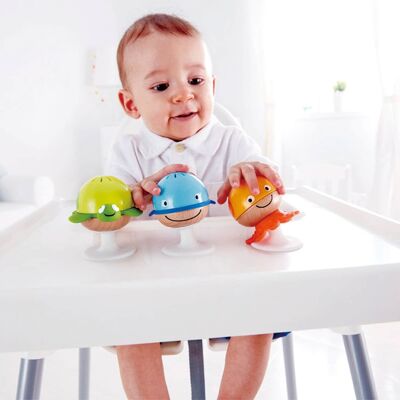 Hape Rassel-Set Meerestiere mit Saugnapf mehrfarbig Hape Rassel-Set Meerestiere mit Saugnapf mehrfarbig