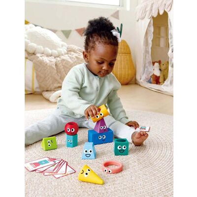 Hape Stapelsteine Montessori mehrfarbig Hape Stapelsteine Montessori mehrfarbig