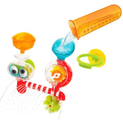 Yookidoo Mehrfarbeniges Wasserspielzeug - Spin 'N' Sprinkle Wasserlabor - Baby-Badewannenzubehör Yookidoo Mehrfarbeniges Wasserspielzeug - Spin 'N' Sprinkle Wasserlabor - Baby-Badewannenzubehör