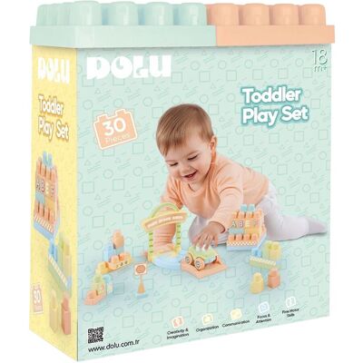 Dolu Bausteine Set Toddler Play Set 30 tlg. mehrfarbig Dolu Bausteine Set Toddler Play Set 30 tlg. mehrfarbig