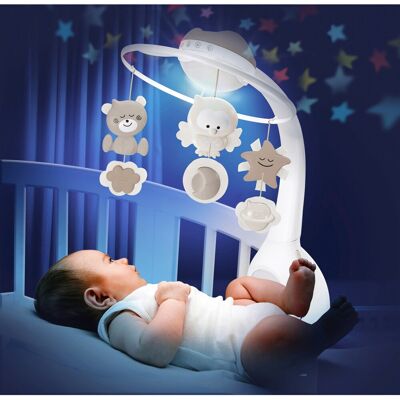 Infantino Musik-Mobile mit Deckenprojektor grau Infantino Musik-Mobile mit Deckenprojektor grau