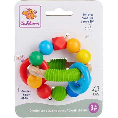 eichhorn Baby Greifling-3D mehrfarbig eichhorn Baby Greifling-3D mehrfarbig