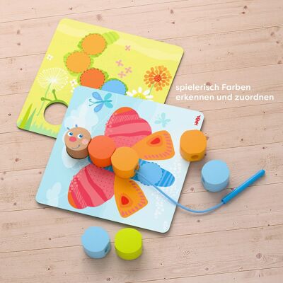 HABA Fädelspiel Holztiere mehrfarbig HABA Fädelspiel Holztiere mehrfarbig