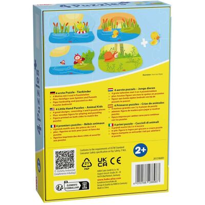 HABA 4 erste Puzzles - Tierkinder mehrfarbig HABA 4 erste Puzzles - Tierkinder mehrfarbig
