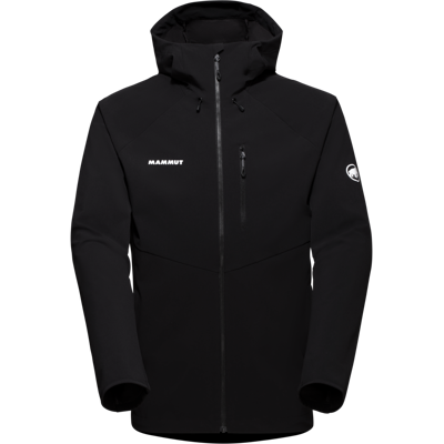Mammut Softshell-Wanderjacke für jede Saison Ultimate Comfort SO Hooded Jacket Men Schwarz XXL Mammut Softshell-Wanderjacke für jede Saison Ultimate Comfort SO Hooded Jacket Men Schwarz XXL