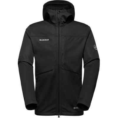 Mammut Vielseitig einsetzbare Softshelljacke für jede Saison Ultimate VIII SO Hooded Jacket Men Schwarz S Mammut Vielseitig einsetzbare Softshelljacke für jede Saison Ultimate VIII SO Hooded Jacket Men Schwarz S