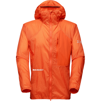 Mammut Ultraleichter, kompakter Windbreaker für die Berge Eiger Nordwand Advanced WB Hooded Jacket Men Orange XXL Mammut Ultraleichter, kompakter Windbreaker für die Berge Eiger Nordwand Advanced WB Hooded Jacket Men Orange XXL