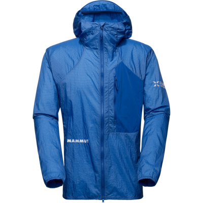 Mammut Ultraleichter, kompakter Windbreaker für die Berge Eiger Nordwand Advanced WB Hooded Jacket Men Blau XXL Mammut Ultraleichter, kompakter Windbreaker für die Berge Eiger Nordwand Advanced WB Hooded Jacket Men Blau XXL