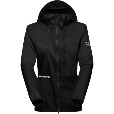 Mammut Ultraleichter, kompakter Windbreaker für die Berge Eiger Nordwand Advanced WB Hooded Jacket Women Schwarz XS Mammut Ultraleichter, kompakter Windbreaker für die Berge Eiger Nordwand Advanced WB Hooded Jacket Women Schwarz XS