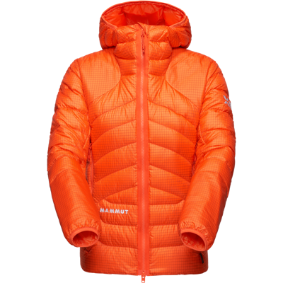 Mammut Vielseitige, leichte Daunen-Isolationsjacke Eiger Nordwand Light Down IN Hooded Jacket Women Orange XL Mammut Vielseitige, leichte Daunen-Isolationsjacke Eiger Nordwand Light Down IN Hooded Jacket Women Orange XL