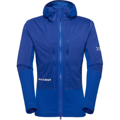 Mammut Vielseitige, wärmeregulierende Hybridjacke für die Berge Eiger Nordwand IN Flex Air Hybrid Hooded Jacket Men Blau M Mammut Vielseitige, wärmeregulierende Hybridjacke für die Berge Eiger Nordwand IN Flex Air Hybrid Hooded Jacket Men Blau M