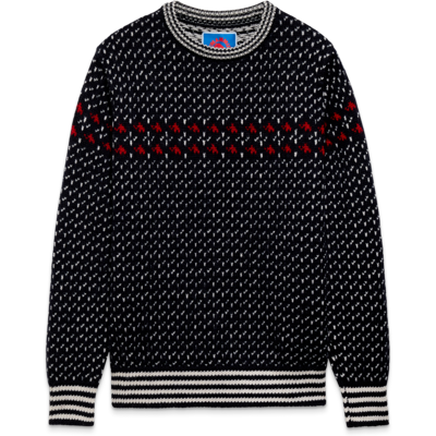Mammut Formgestrickter Wollpullover im Vintage-Stil x Cabourn Direttissima Wool ML Sweater Schwarz XS Mammut Formgestrickter Wollpullover im Vintage-Stil x Cabourn Direttissima Wool ML Sweater Schwarz XS
