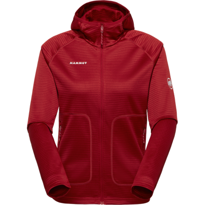 Mammut Multifunktionale Midlayer-Jacke mit Kapuze Crag ML Hooded Jacket Women Rot XS Mammut Multifunktionale Midlayer-Jacke mit Kapuze Crag ML Hooded Jacket Women Rot XS