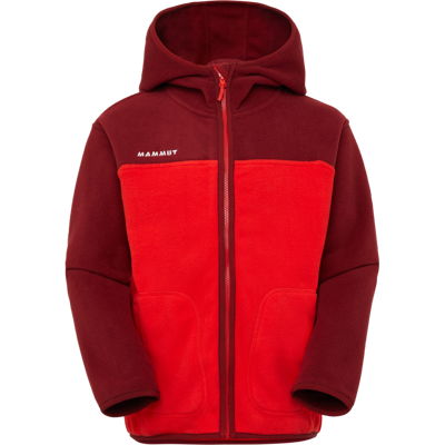 Mammut Multifunktionale Fleecejacke mit Kapuze Waymarker ML Hooded Jacket Rot 164 Mammut Multifunktionale Fleecejacke mit Kapuze Waymarker ML Hooded Jacket Rot 164