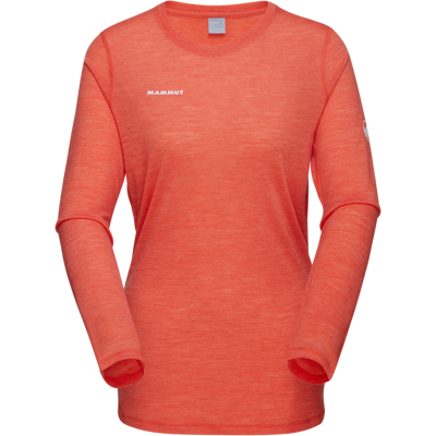 Mammut 100 % natürliches Performance-Shirt Tree Wool FL Longsleeve Women Orange S Mammut 100 % natürliches Performance-Shirt Tree Wool FL Longsleeve Women Orange S
