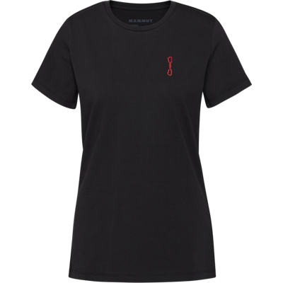 Mammut Kletter-T‑Shirt aus 100 % ökologischer Baumwolle Massone T-Shirt Women Quickdraw Schwarz S Mammut Kletter-T‑Shirt aus 100 % ökologischer Baumwolle Massone T-Shirt Women Quickdraw Schwarz S
