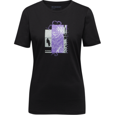 Mammut Lässiges Alltags-T-Shirt Core T-Shirt Women Alpine Flower Schwarz S Mammut Lässiges Alltags-T-Shirt Core T-Shirt Women Alpine Flower Schwarz S