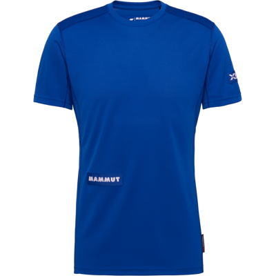 Mammut Atmungsaktives, schnelltrocknendes T‑Shirt für die Berge Eiger Nordwand FL T-Shirt Men Blau M Mammut Atmungsaktives, schnelltrocknendes T‑Shirt für die Berge Eiger Nordwand FL T-Shirt Men Blau M
