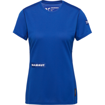 Mammut Atmungsaktives, schnelltrocknendes T‑Shirt für die Berge Eiger Nordwand FL T-Shirt Women Blau M Mammut Atmungsaktives, schnelltrocknendes T‑Shirt für die Berge Eiger Nordwand FL T-Shirt Women Blau M
