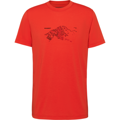 Mammut Feuchtigkeitsableitendes T-Shirt zum Wandern Mountain T-Shirt Men Fruendenhorn Rot S Mammut Feuchtigkeitsableitendes T-Shirt zum Wandern Mountain T-Shirt Men Fruendenhorn Rot S