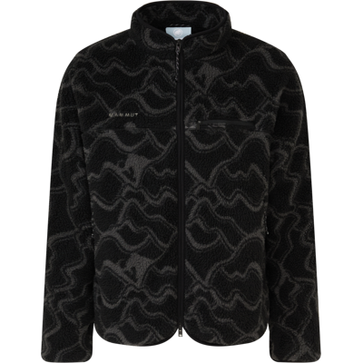 Mammut Gemusterte Midlayer-Jacke aus Fleece Valley ML Jacket Men Schwarz XL Mammut Gemusterte Midlayer-Jacke aus Fleece Valley ML Jacket Men Schwarz XL
