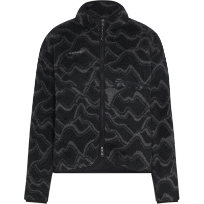 Mammut Gemusterte Midlayer-Jacke aus Fleece Valley ML Jacket Women Schwarz XS Mammut Gemusterte Midlayer-Jacke aus Fleece Valley ML Jacket Women Schwarz XS