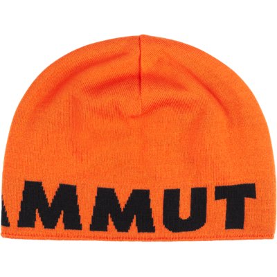 Mammut Beidseitig tragbare feinmaschige Strickmütze Logo Beanie Orange one size Mammut Beidseitig tragbare feinmaschige Strickmütze Logo Beanie Orange one size