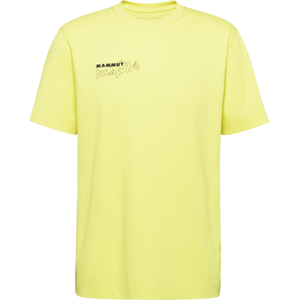 Mammut Gerade geschnittenes T-Shirt aus ökologischer Baumwolle Base T-Shirt Men Multi-Pitch Gelb S Mammut Gerade geschnittenes T-Shirt aus ökologischer Baumwolle Base T-Shirt Men Multi-Pitch Gelb S