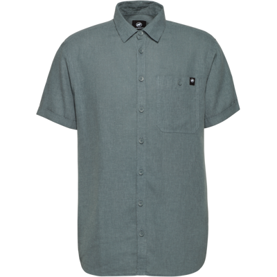 Mammut Kurzärmliges Alltagshemd mit Naturfasern Alvra Summer Shirt Men Grau M Mammut Kurzärmliges Alltagshemd mit Naturfasern Alvra Summer Shirt Men Grau M