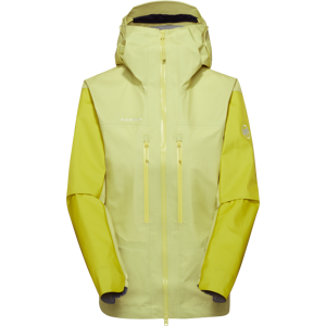 Mammut Ultraleichte, kompakte Hardshelljacke für die Berge Taiss Light HS Hooded Jacket Women Gelb L Mammut Ultraleichte, kompakte Hardshelljacke für die Berge Taiss Light HS Hooded Jacket Women Gelb L