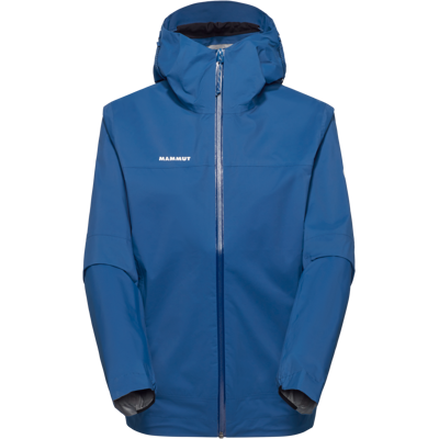 Mammut Atmungsaktive, leichte Hardshell-Wanderjacke Ducan HS Hooded Jacket Women Blau XS Mammut Atmungsaktive, leichte Hardshell-Wanderjacke Ducan HS Hooded Jacket Women Blau XS