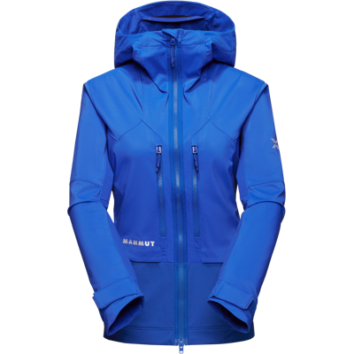 Mammut Wetterfeste Softshell-Bergjacke Eiger Nordwand Pro SO Hooded Jacket Women Blau XS Mammut Wetterfeste Softshell-Bergjacke Eiger Nordwand Pro SO Hooded Jacket Women Blau XS