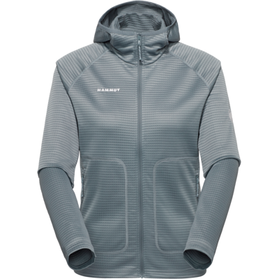 Mammut Multifunktionale Midlayer-Jacke mit Kapuze Crag ML Hooded Jacket Women Grau M Mammut Multifunktionale Midlayer-Jacke mit Kapuze Crag ML Hooded Jacket Women Grau M