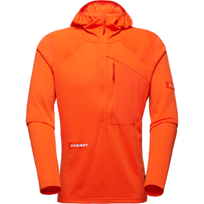 Mammut Vielseitiger, schnelltrocknender Hoodie für die Berge Eiger Nordwand Advanced FL Half Zip Hoodie Men Orange XXL Mammut Vielseitiger, schnelltrocknender Hoodie für die Berge Eiger Nordwand Advanced FL Half Zip Hoodie Men Orange XXL