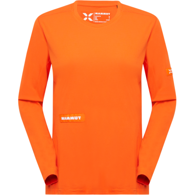 Mammut Schnelltrocknender Longsleeve für die Berge Eiger Nordwand FL Longsleeve Women Orange XL Mammut Schnelltrocknender Longsleeve für die Berge Eiger Nordwand FL Longsleeve Women Orange XL