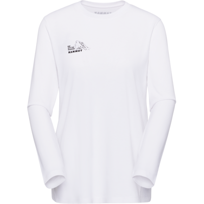 Mammut Feuchtigkeitsableitendes, langärmliges Wander-T-Shirt Mountain Longsleeve T-Shirt Women Bluemlisalphorn Weiß M Mammut Feuchtigkeitsableitendes, langärmliges Wander-T-Shirt Mountain Longsleeve T-Shirt Women Bluemlisalphorn Weiß M