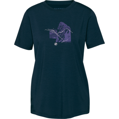 Mammut Multifunktions-T-Shirt Mountain T-Shirt Women 4208m Blau M Mammut Multifunktions-T-Shirt Mountain T-Shirt Women 4208m Blau M